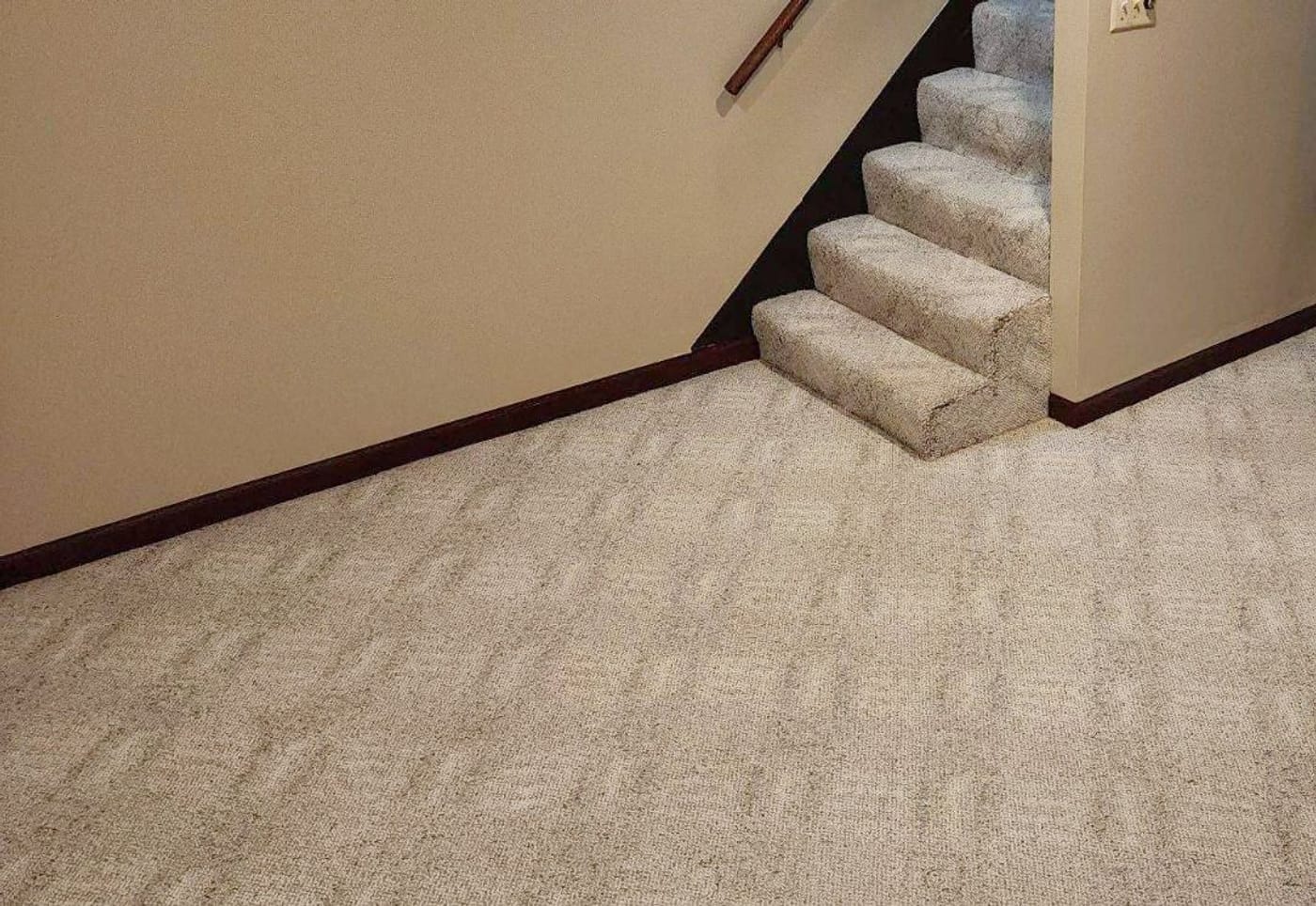 The same staircase after cleaning